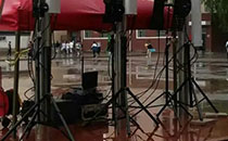 高考考場提供的屏蔽設備天線試點，完滿成功使用。